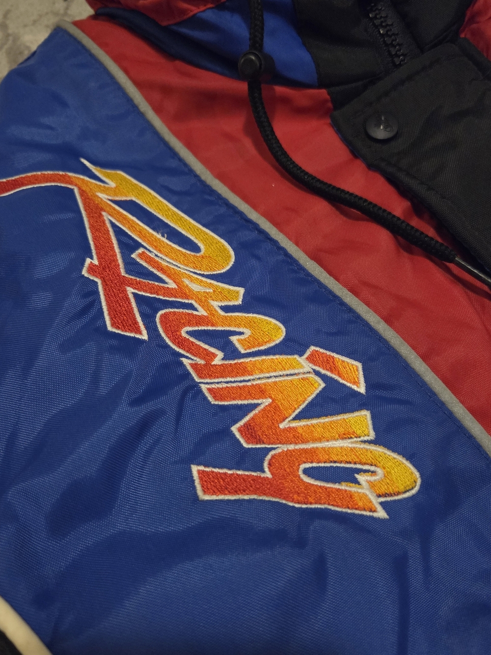 Vintage Choko Design Pro Racing Champion Full-Zip Fleece Lined Racing Jacket - Picture 10 of 16